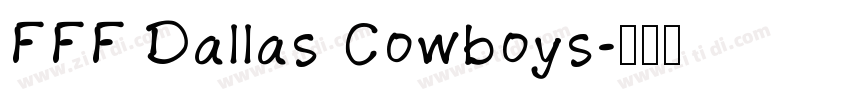 FFF Dallas Cowboys字体转换